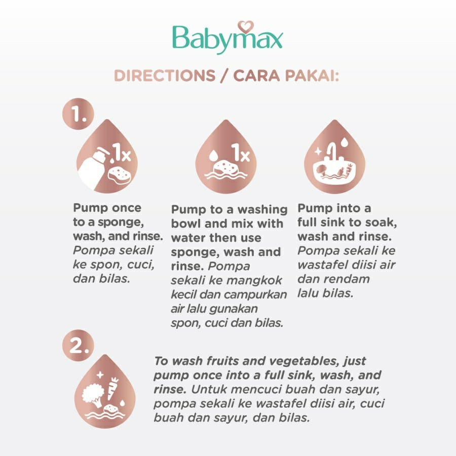 Babymax Bottle and Utensils Cleanser Reffil 480ml - Sabun Pencuci Botol &amp; Peralatan Makan Bayi