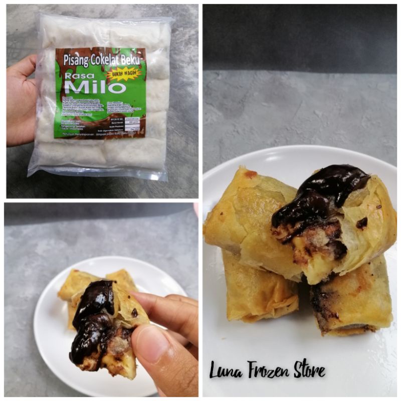 

Pisang coklat rasa mil0 isi 10pcs / piscok mil0 bikin nagih frozen food bogor piscok lumer