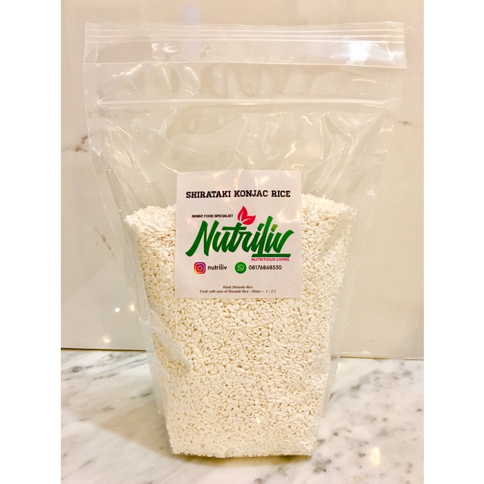 

bg20t01r Shirataki Keto Miracle Rice /Beras Shirataki Konyaku 1 Kg Sv012Ss