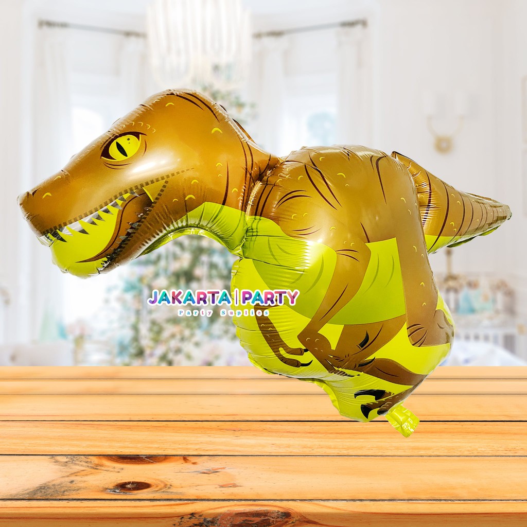 Balon Foil Dino / Balon Karakter Dinosaurus / Balon Velociraptor JUMBO