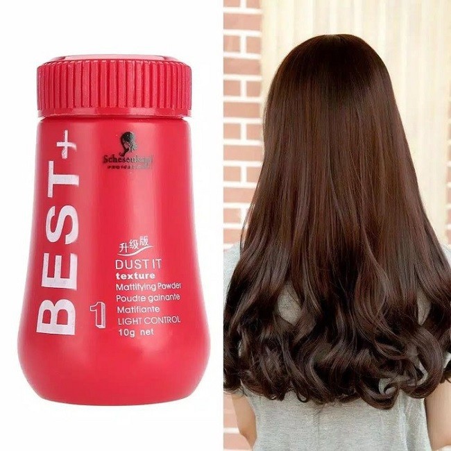 Bedak Tabur Perawatan Rambut Best+ Original 10 Gram Bedak Tabur Fluffy Sekali Pakai Bebas Minyak