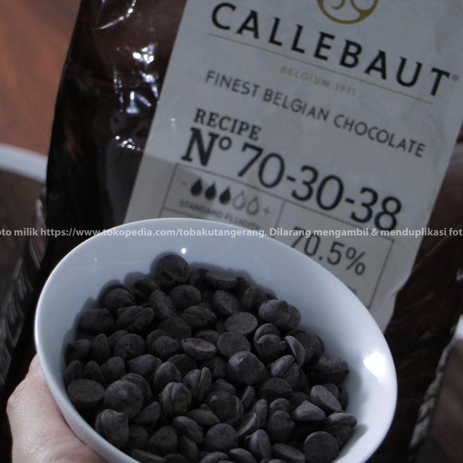 

Callebaut NOIR Couverture Dark Chocolate 70,5% 1kg Cokelat Baking 7030 ---NEW---