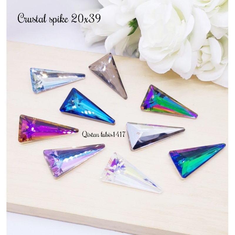 Crystal spike austria uk 20x39mm dan 10x18mm