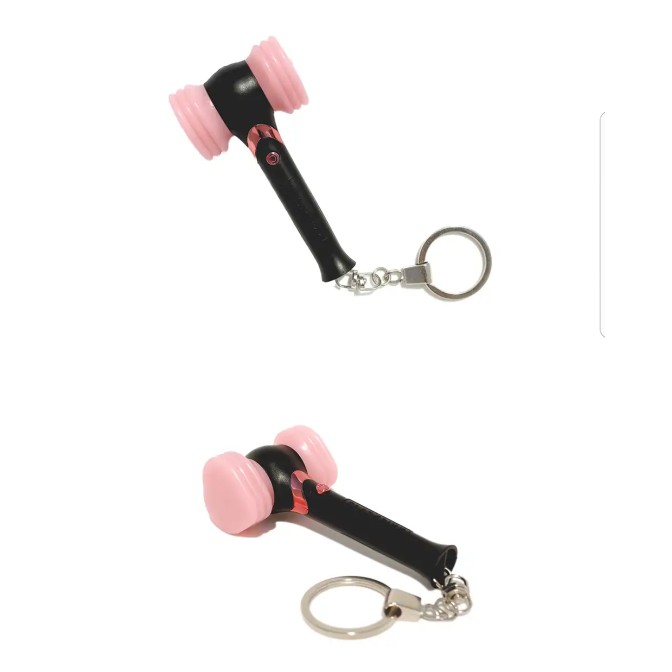 OFFICIAL BLACKPINK LIGHTSTICK KEYRING BLACK PINK LIGHT STICK GANTUNGAN