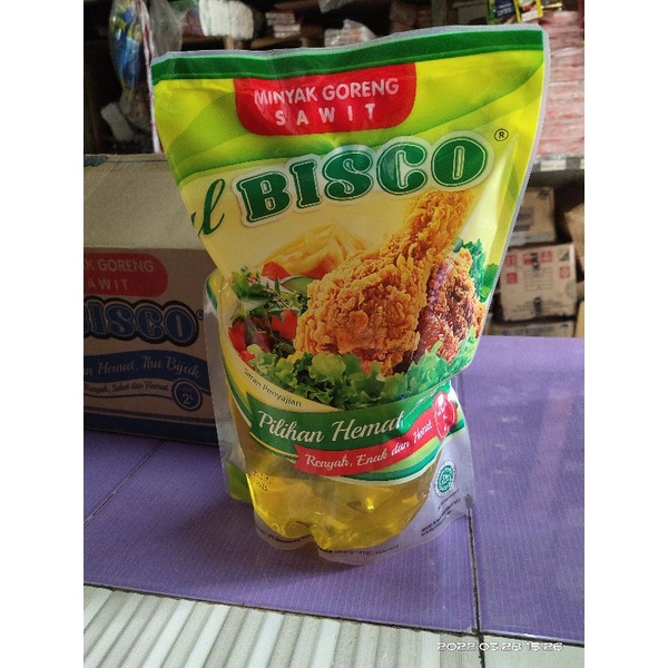 MINYAK GORENG BISCO 1 LITER DAN 2 LITER .SATU DUS