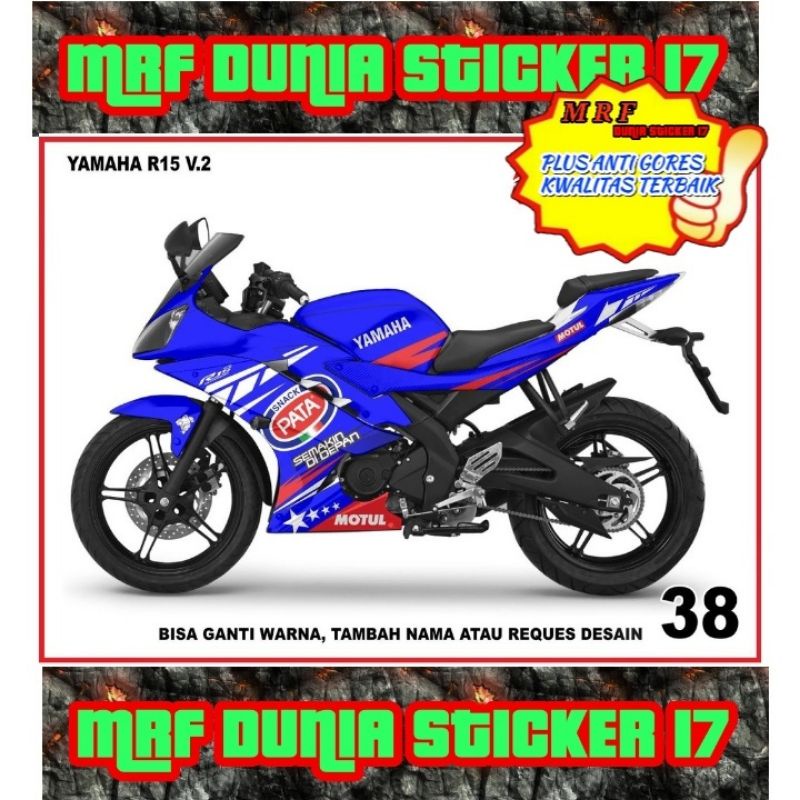 Decal Stiker Motor Yamaha R15 V2 Full Body Modifikasi 38