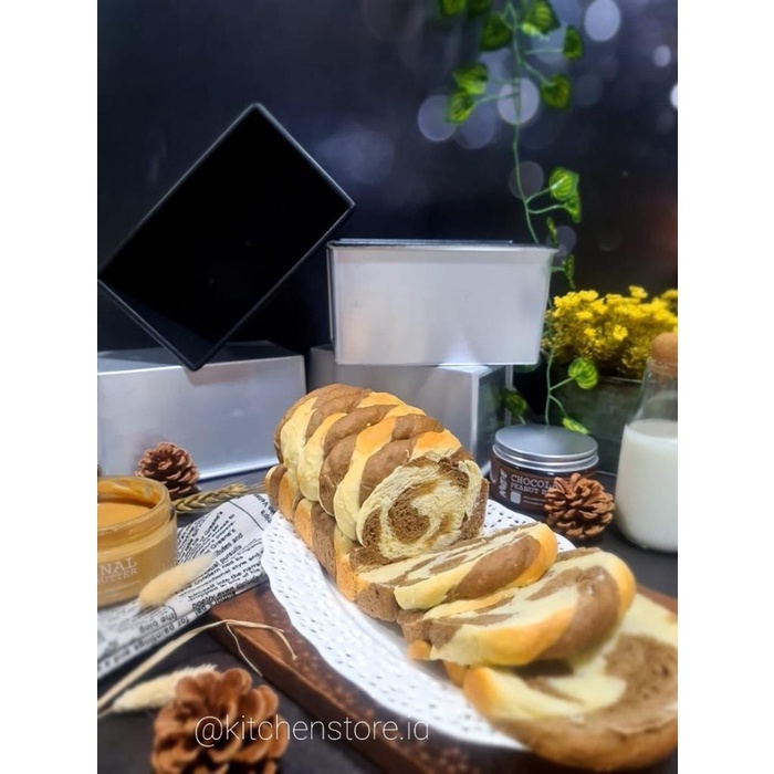 Sanneng SN2052 Loaf Pan Non Stick 450gr 19.6 x 10.6 x 11cm w/o lid - dengan tutup