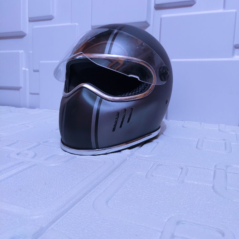 HELM CUSTOM BANDIT SIMPSON XXR LIS CHROME+VISOR