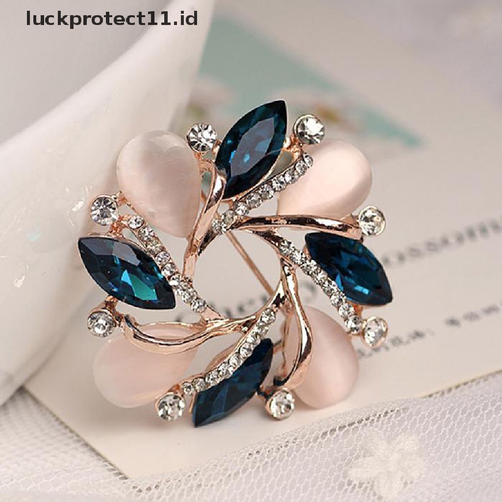 &lt; Luckprotect11. &lt; Luckproteksi1pc Bros Pin Bentuk Bunga Bauhinia Aksen Kristal