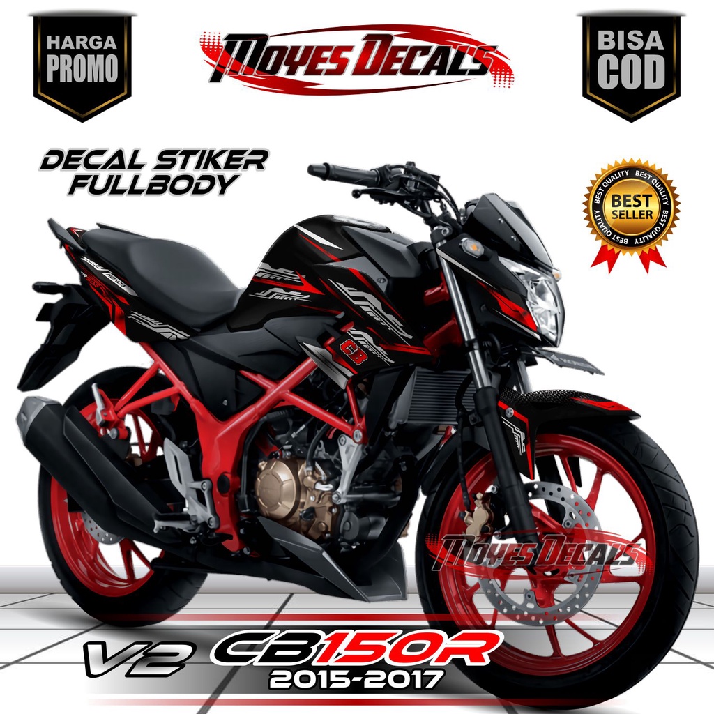 Decal CB150R Streetfire 2015 // Decal CB150R V2 2016 // Decal CB 150R V2 2017 Fullbody Matrixline