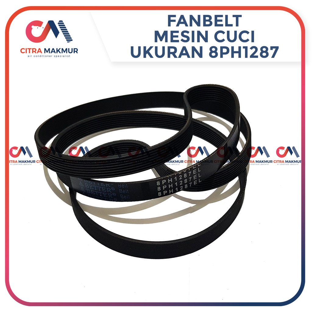 Fanbelt Mesin cuci Electrolux 8PH 1287 Front Loading Load Fan Belt vanbelt 8PH1287 8 PH Mesin cuci