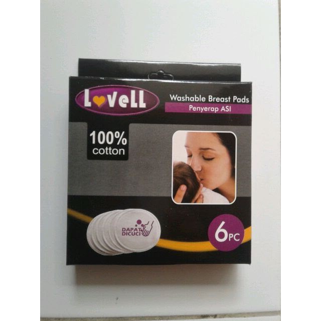 Lovell Washable Breast Pad 6's, 2's