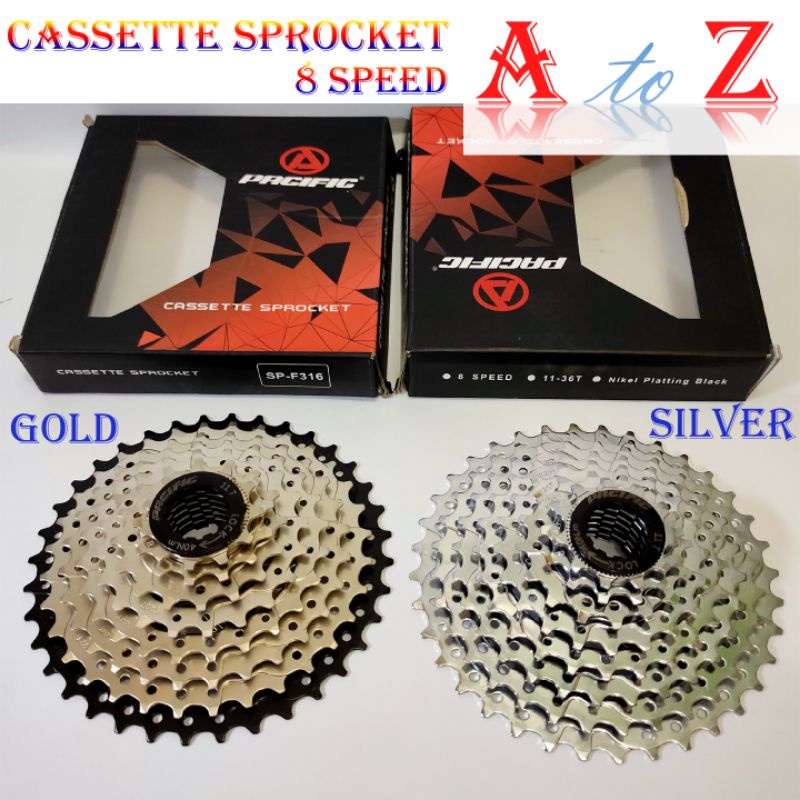cassette sprocket 8 speed/freewheel/gear belakang sepeda/piringan gigi sepeda