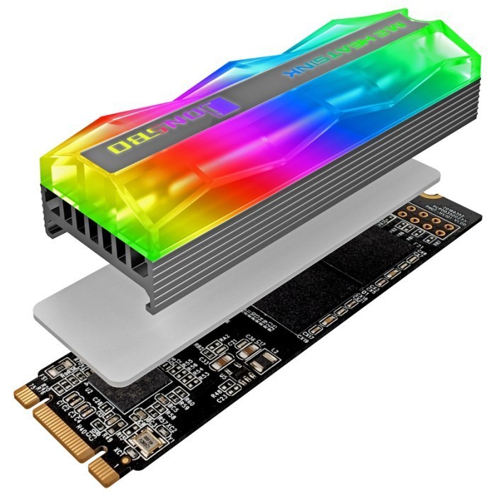 JONSBO M.2.2 ARGB Heatsink SSD NVMe M2 Cooling ARGB 5V 3PIN