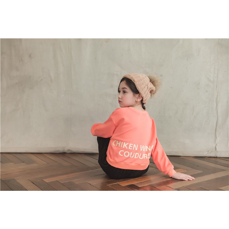 ZAHRA - ORANGE CHIKEN WINGS / (IMPORT) SWEATER Anak CEWEK/COWOK /PAKAIAN ANAK SWEATER ANAK FLEECE