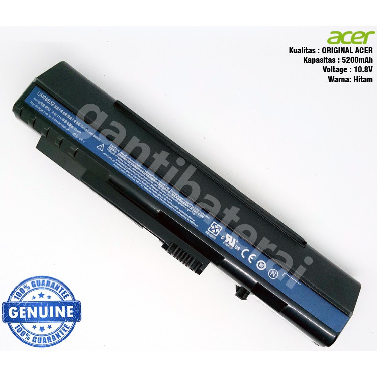 Baterai Acer Aspire One ZG5 D150 D250 A110 A150 A150L 571 UM08A31 UM08A73 UM08B32