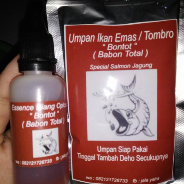 Paket umpan ikan mas+essen 30ml