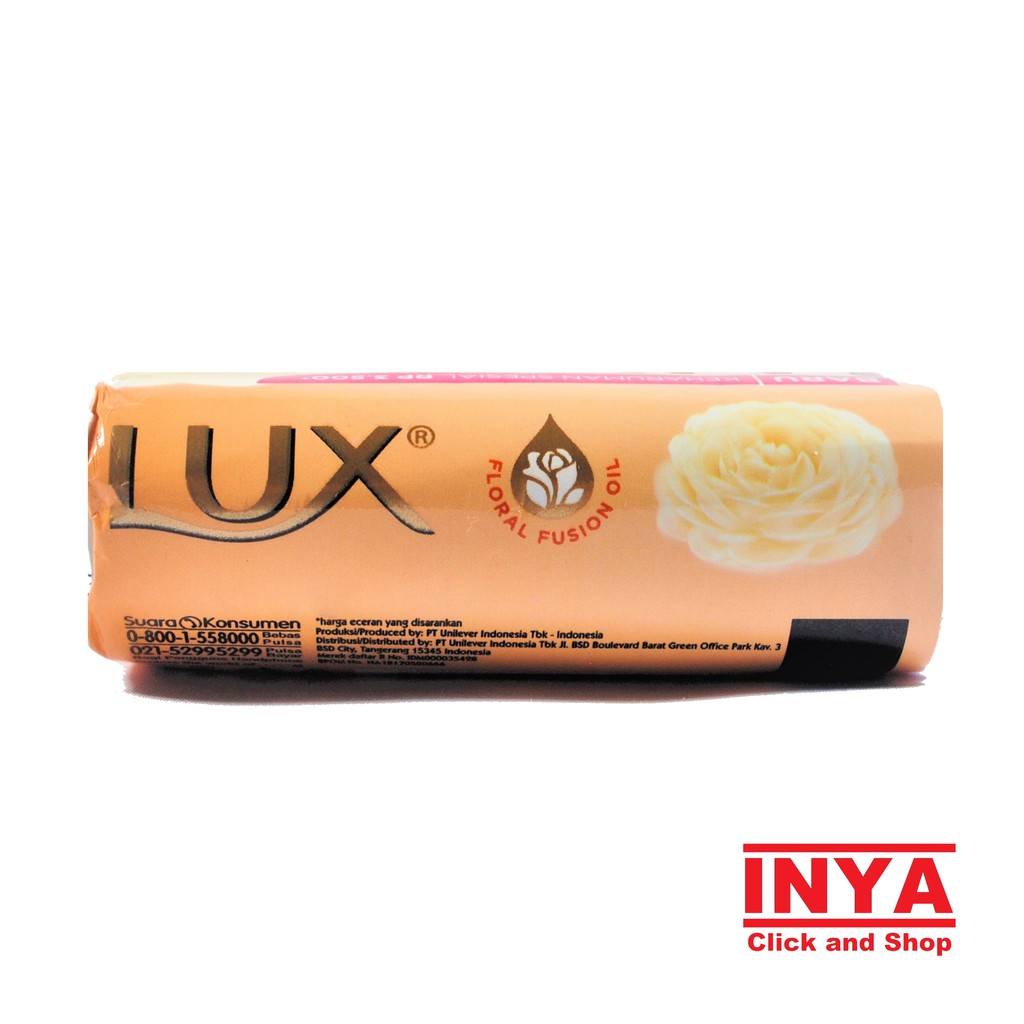 LUX VELVET JASMINE  FLORAL FUSION OIL SOAP BAR 80gr - Sabun Batang