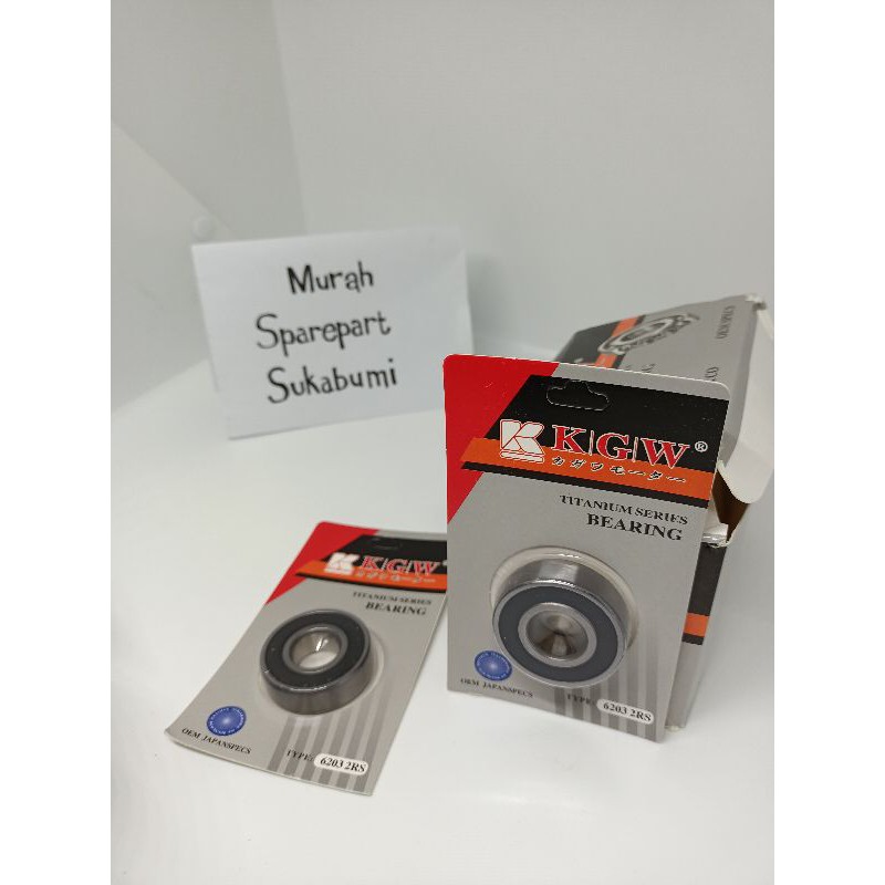 LAHER / BEARING RODA MOTOR 6203 2RS MERK KAGAWA DIJUAL PER DUS ISI 10PC TIDAK BISA BUKA DUS