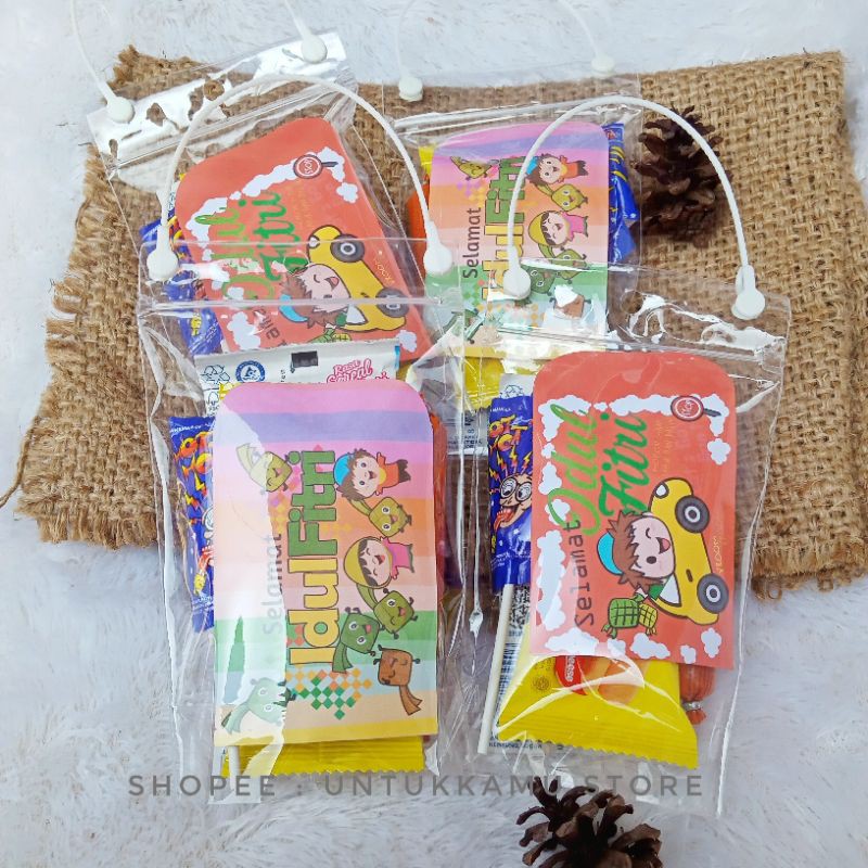 

☁️TANPA SNACK☁️ Angpao Lebaran Kekinian, Pouch angpao hampers lebaran anak-anak