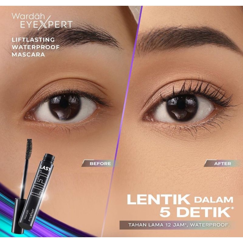 `ღ´ PHINKL `ღ´ Wardah Eyexpert Liflast Waterproof Mascara maskara bulu mata cetar hitam tebal