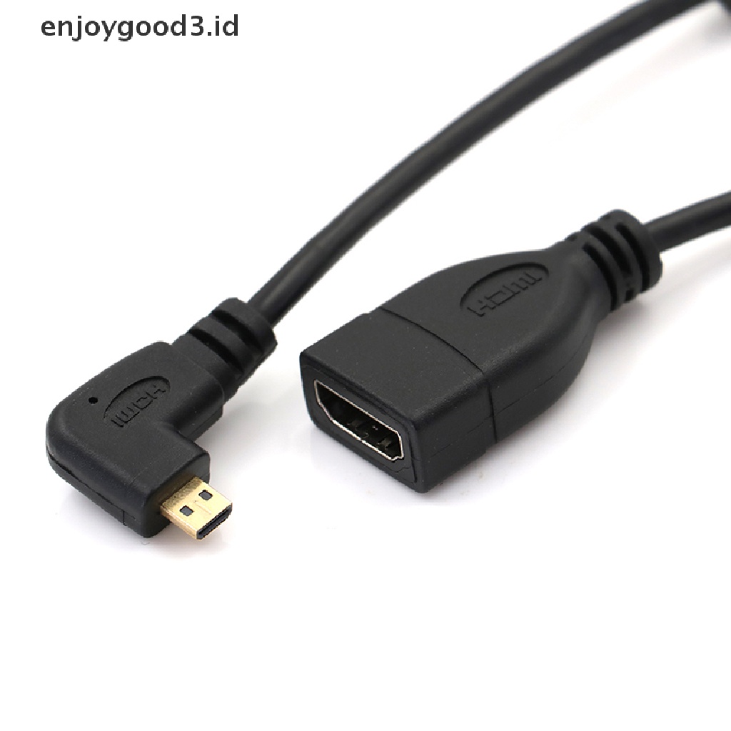 Kabel Adapter Converter Micro Hdmi Male Ke Hdmi Female Siku Kanan