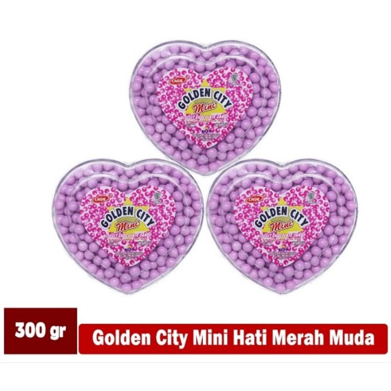 

GOLDEN CITY MINI HATI (TOPLES) 300 GRAM