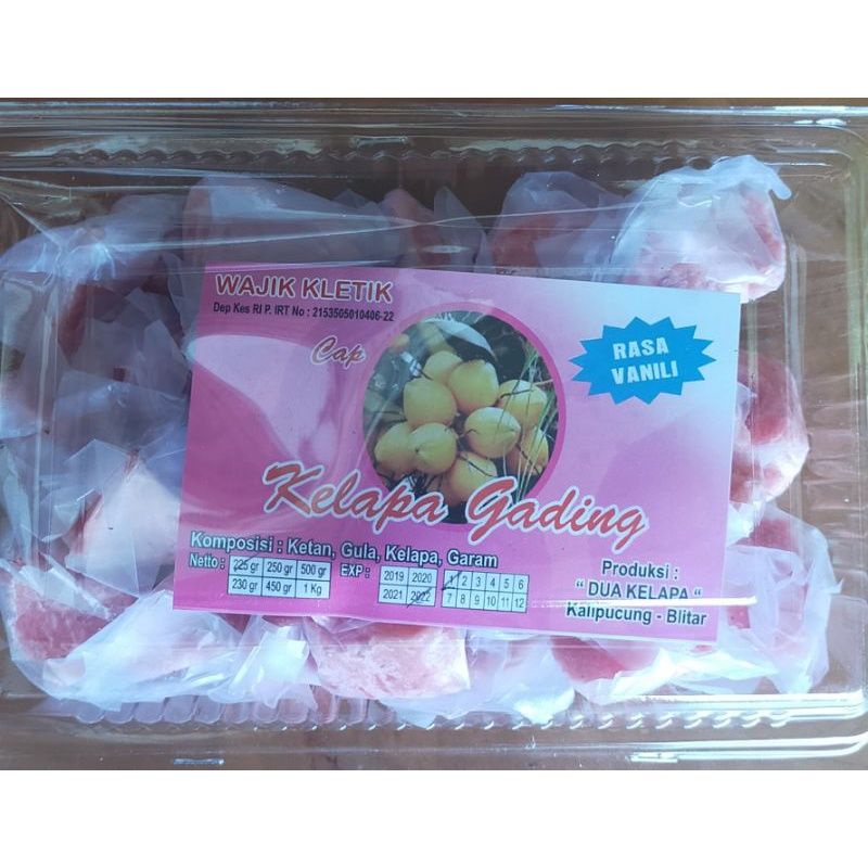 

Korzaln Wajik Klethik/Wajit Kletik Blitar Rasa Kemasan 250 Gram