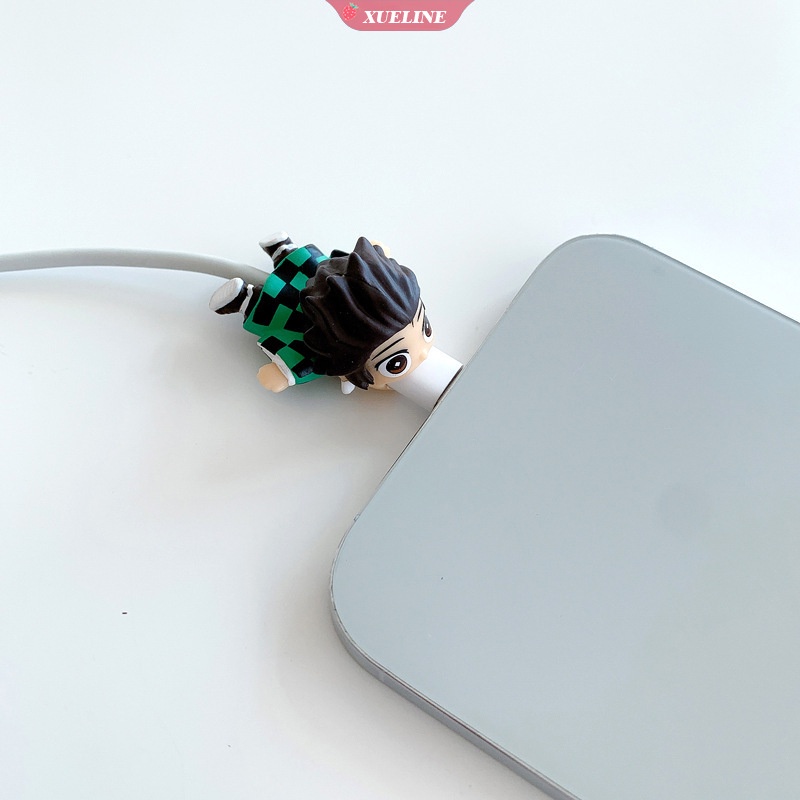 Cover Pelindung Kabel Desain Anime Demon Slayer Untuk iphone