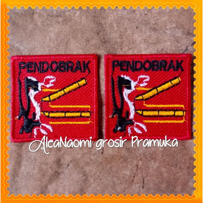 Bed pramuka bed sangga pendobrak bordir berkwalitas bet logo patch Sangga Pramuka