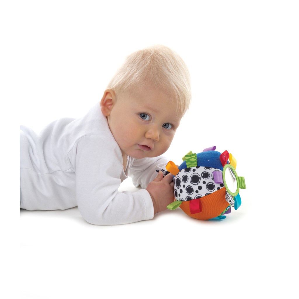 Playgro Baby Loopy Loop Chime Ball - Mainan Bola Lembut Bayi Balita