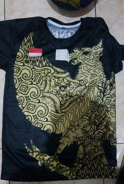 Kaos Jersey Dri Fit Indonesia Garuda Pancasila Batik