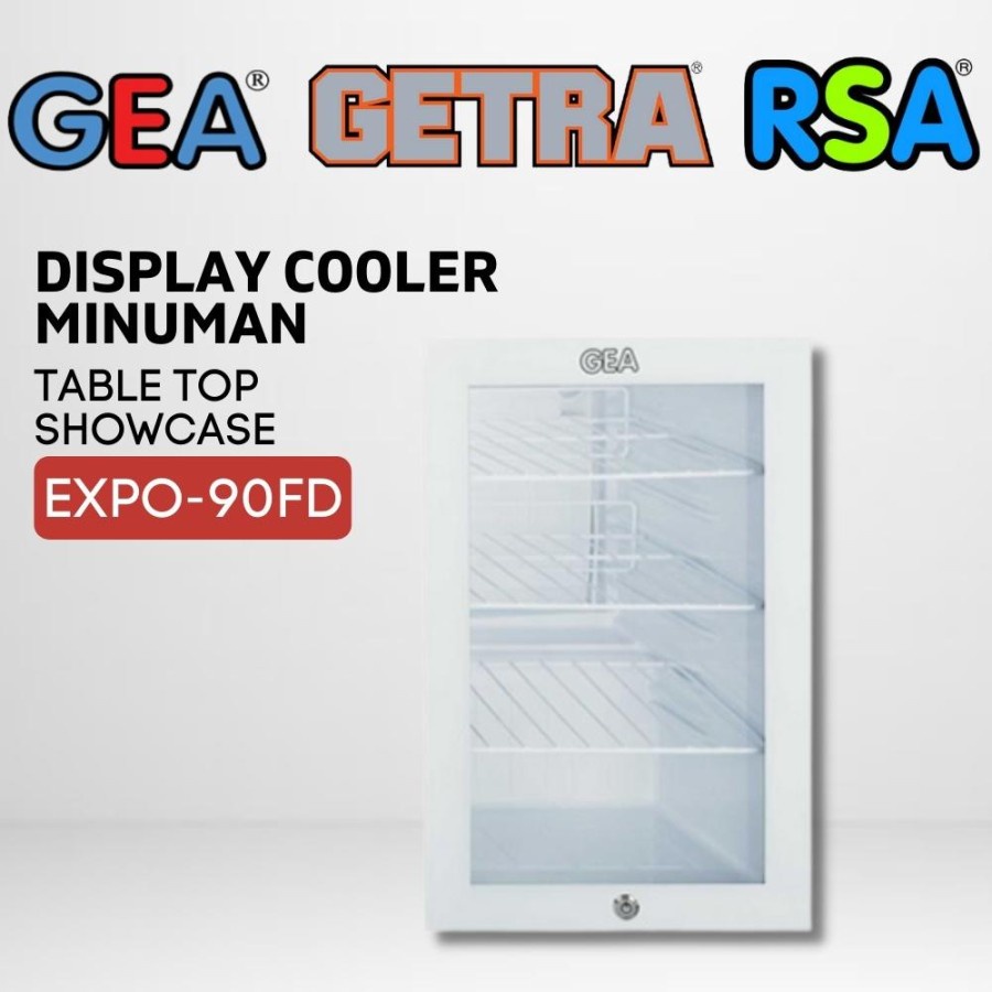 Showcase GEA 1 Pintu EXPO-90FD 92 Liter GRATIS ONGKIR