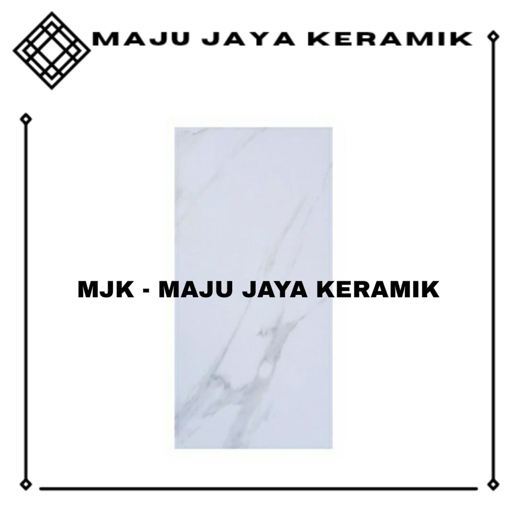 Keramik Dinding Kamar Mandi 30x60 Glossy Kilap Putih Motif Marmer Marble | Ikad