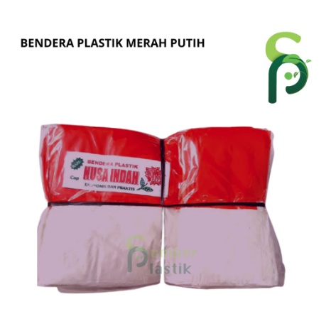 Bendera plastik merah putih