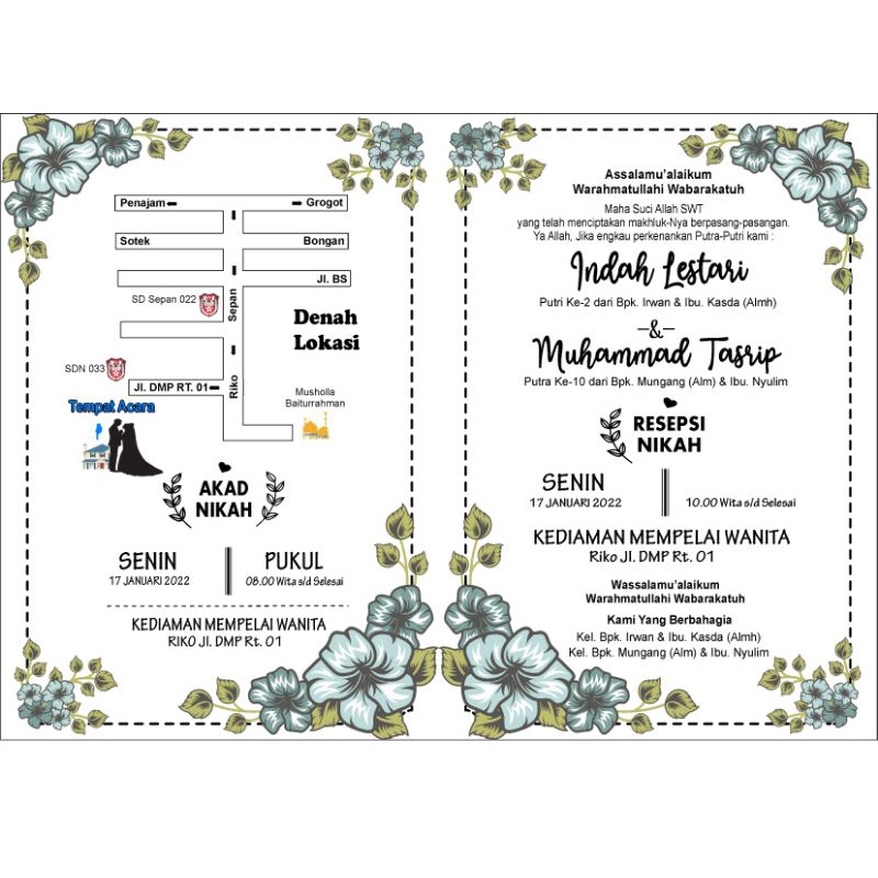 DESIGN UNDANGAN WEDDINH