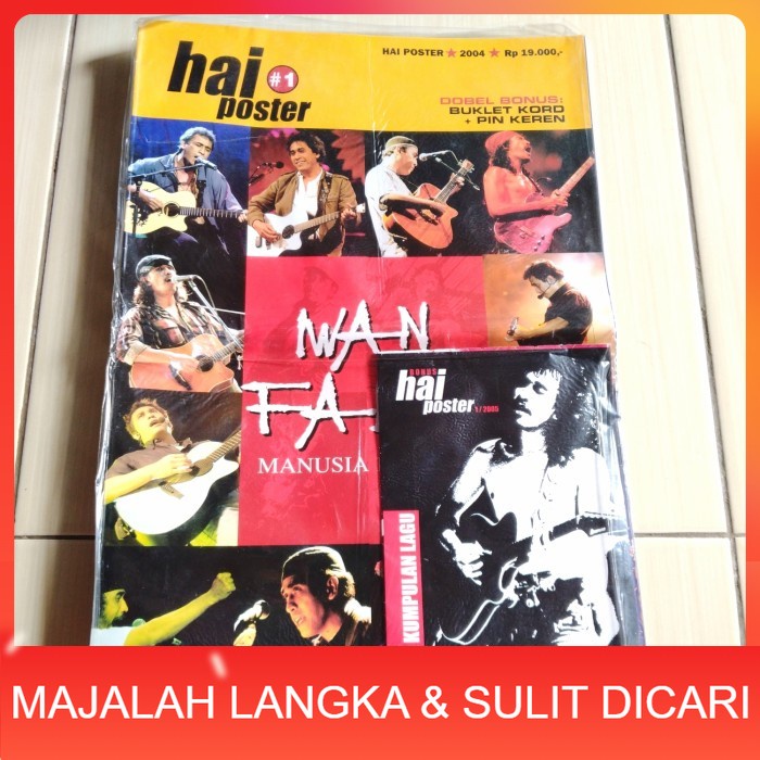 Majalah HAI POSTER #1 2004 IWAN FALS MANUSIA 1/2 DEWA + BONUS BUKLET Langka