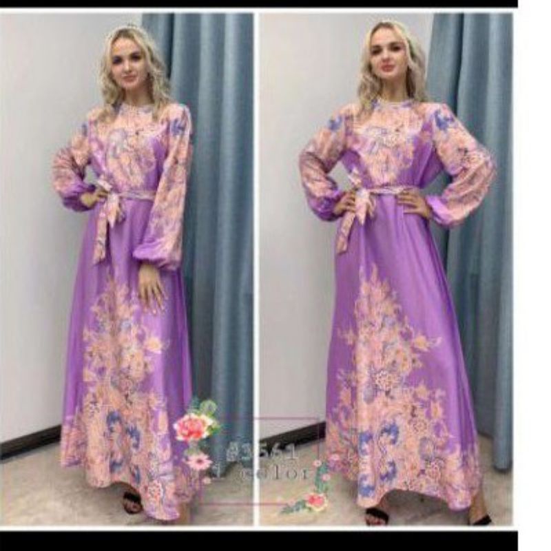 DRESS MAXI ESTILO ELEGAN IMPORT / IVORY ORI BKK