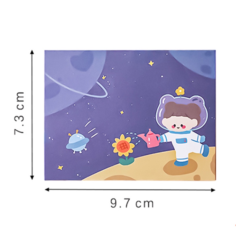 Cartoon Foldable Envelope Style Greeting Card Birthday Party Lovely Wish Card