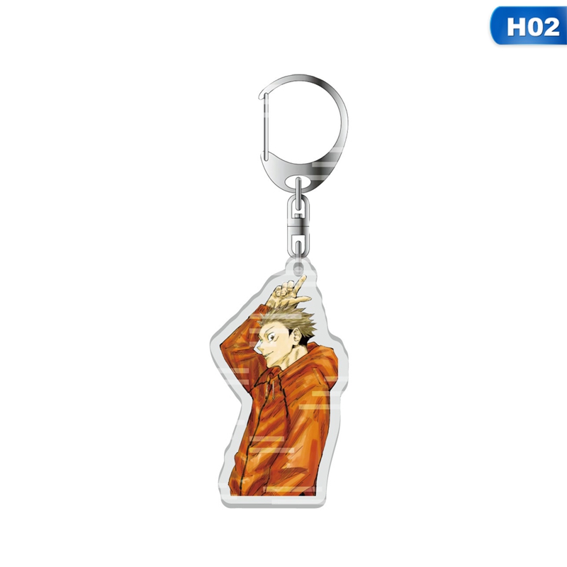 Jujutsu Kaisen Keychain Acrylic Two Side Key Ring Keyring Kugisaki Nobara Gojo Satoru Pendant Anime