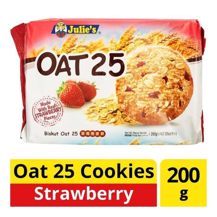 

Julie's / Julies OAT 25 Biskuit Sereal Strawberry | Biscuit Cereal