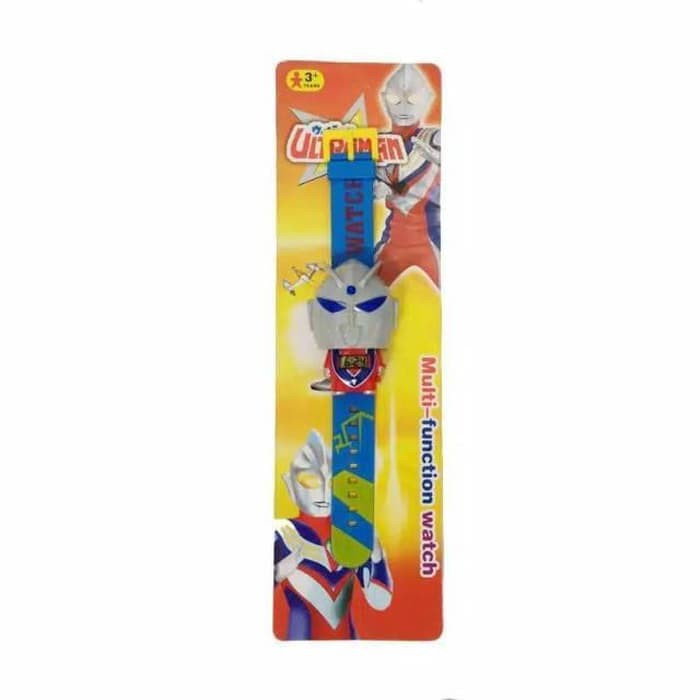 Hot Sale! JAM TANGAN ANAK LAKI LAKI ULTRAMEN ULTRAMAN BIRU PENCET KARAKTER