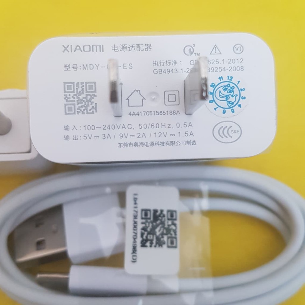Charger Xiaomi 3Ampere Fast Charging Original Pabrik