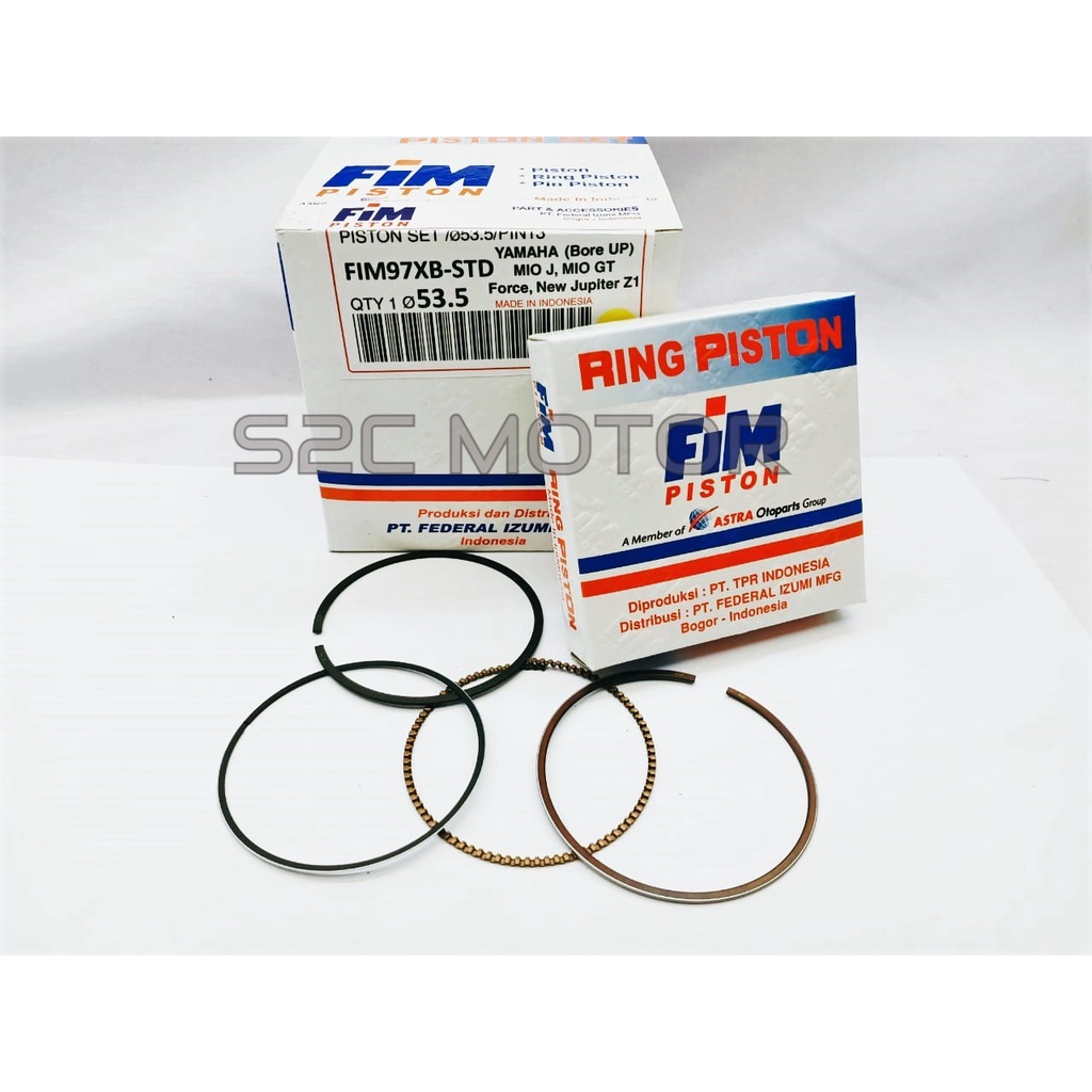 PISTON KIT MIO J XB FIM97XB FIM 97 XB FIM97 XB PIN 13 53.5 SAMPAI 55.5-1