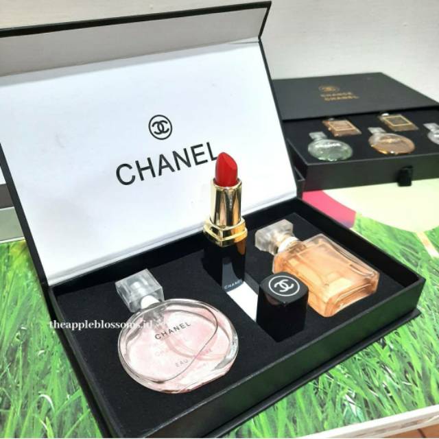 Ready Chanel parfum 3 in 1 / chanel set