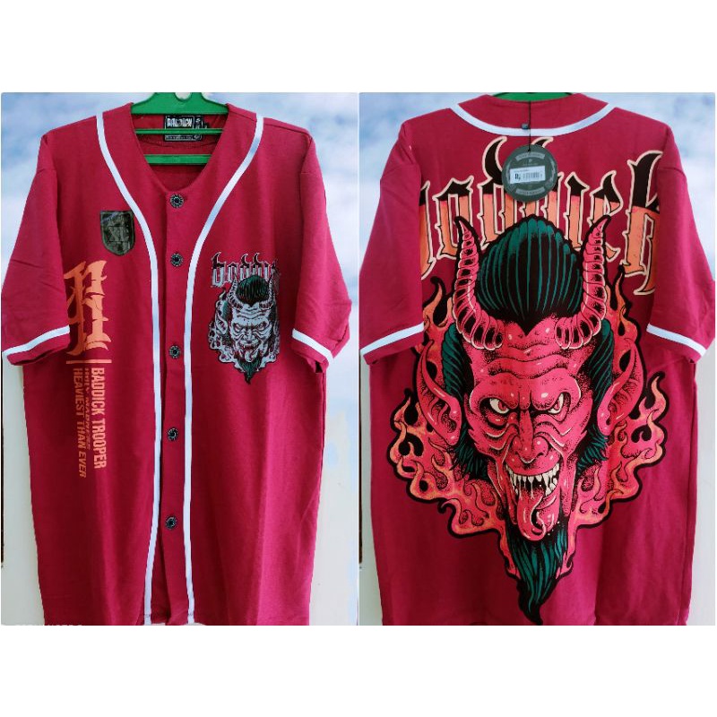 Jersey basebal BADDICK ORIGINAL Distro pria wanita