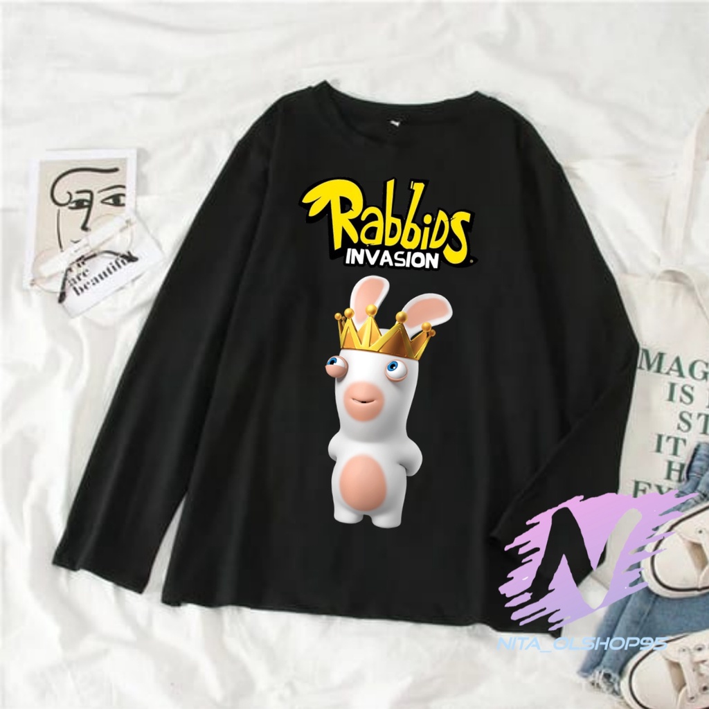 kaos rabbids baju kaos anak rabbid invasion kaos lengan panjang