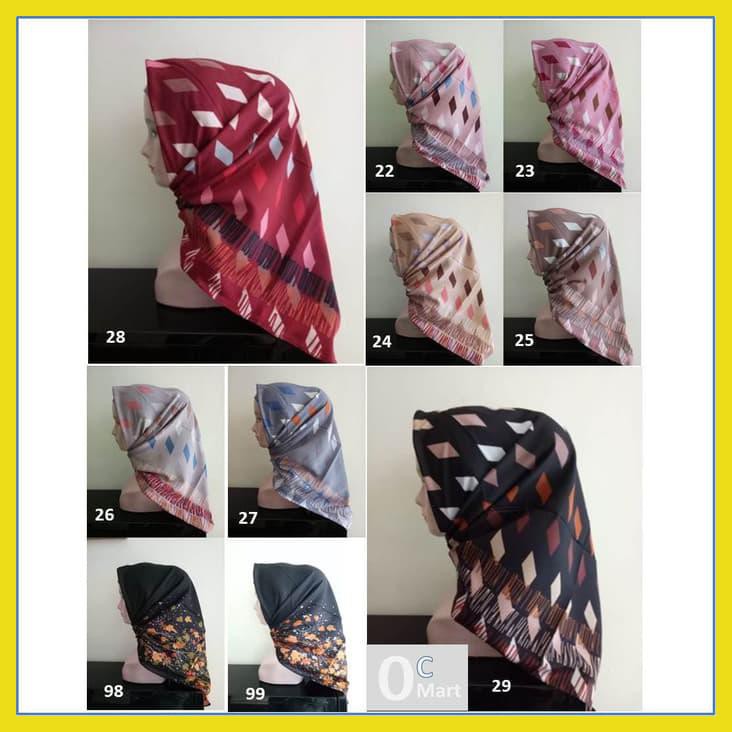 JILBAB HIJAB SEGIEMPAT MOTIF UMAMA SCARF - OSAKA