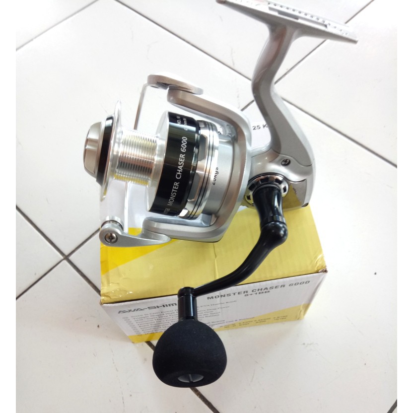 Reel Spinning Awashima Monster Chaser 6000 Max Drag 25kg
