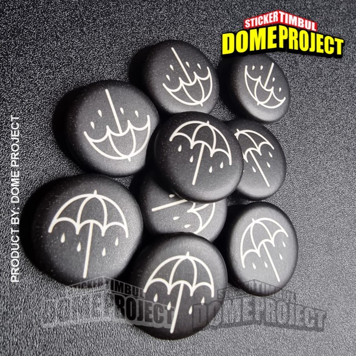 PIN PENITI BAND BMTH UKURAN 25MM BUTTON PIN AKSESORIS TAS PRIA